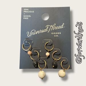 Bundle Sale 3 for $15 | Universal Thread Goods Co. Semi-Precious Hoop Trio